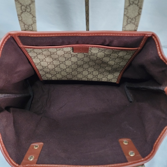 GUCCI GG Supreme Web Loop Tote Bag - Picture 12 of 13